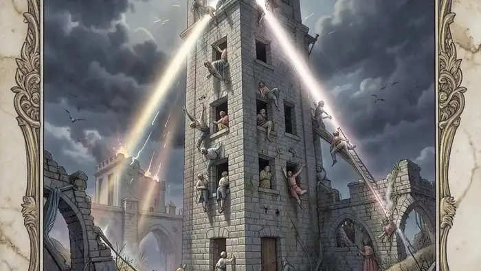 Башня мысли таро — карта разрушения иллюзий и перерождения сознания