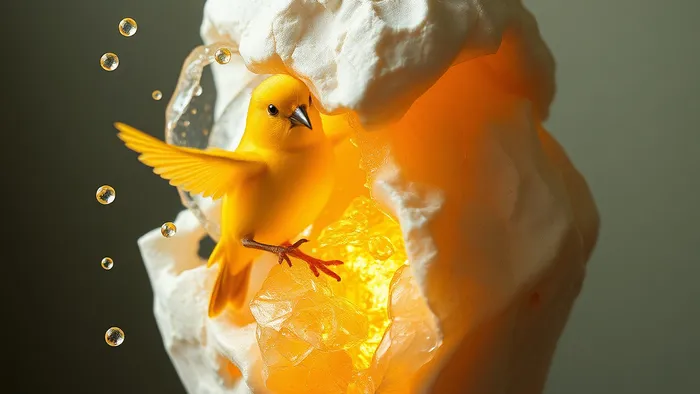 Башня Таро: золотая молния разрушает иллюзорную башню, высвобождая свет и символы свободы