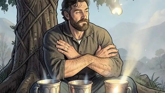 Четверка Кубков на любовь таро — карта эмоциональной стагнации и невидимой любви