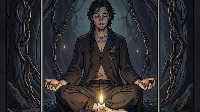 Дьявол медитация на аркан – мистическое изображение