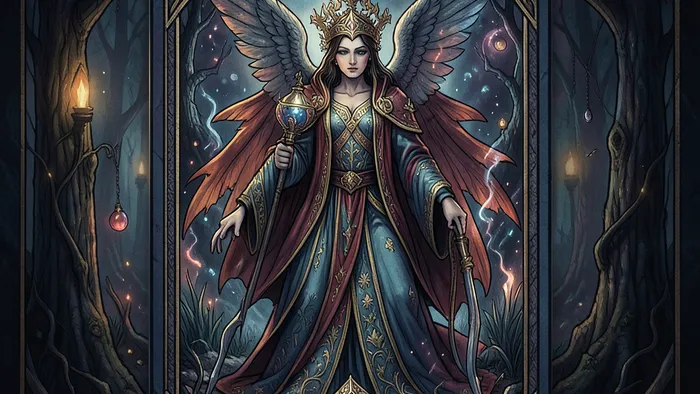 Десятка Жезлов Таро — человек несёт бремя жезлов, символизирующее ответственность и перегруз