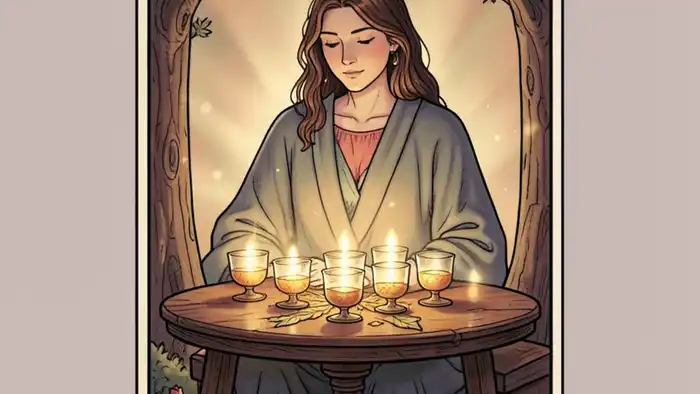 Девятка Кубков — карта Таро, символизирующая эмоциональное удовлетворение в отношениях