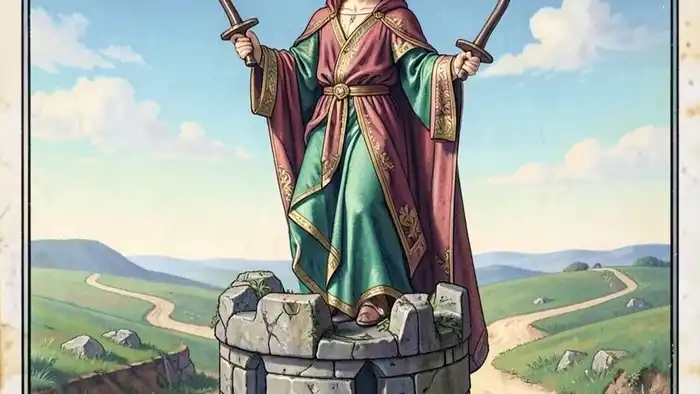 Двойка Жезлов в раскладе таро — символ осознанного выбора и паузы перед действием