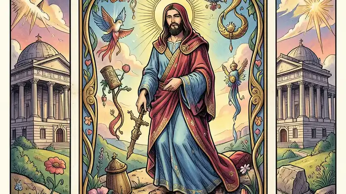 Иерофант значение таро иллюстрация