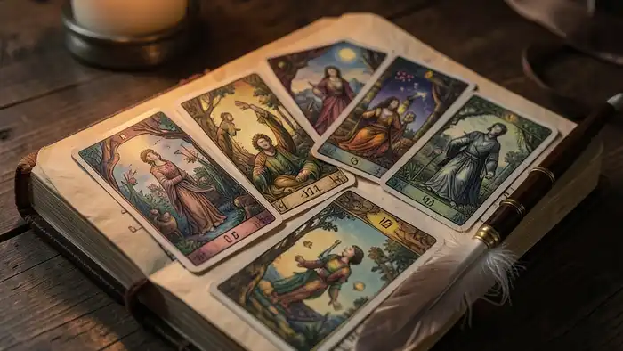 как вести дневник раскладов — иллюстрация дневника с раскладами