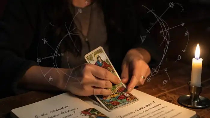 как задавать вопросы таро иллюстрация