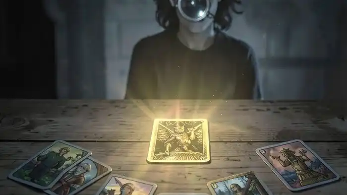 карта подсознания в раскладе Кельтский Крест — выделенная карта Дьявола как символ скрытого паттерна