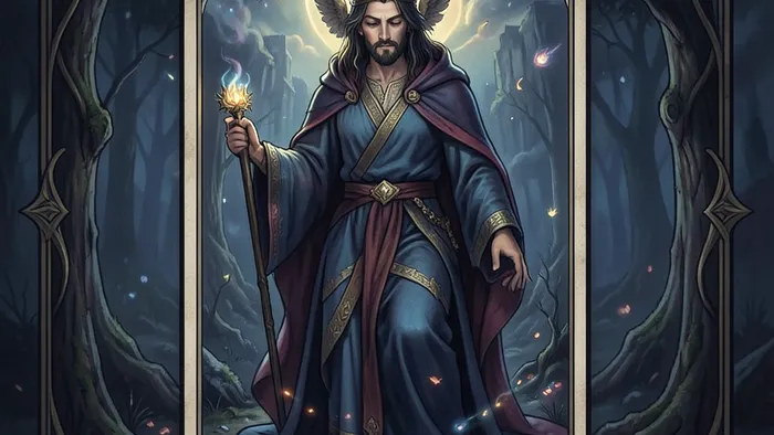 Карта преследует значение в Таро: повторяющаяся карта в раскладе на тёмном фоне