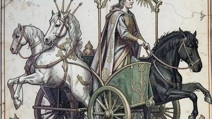 Колесница описание карты таро — символ движения, воли и управления внутренними противоположностями
