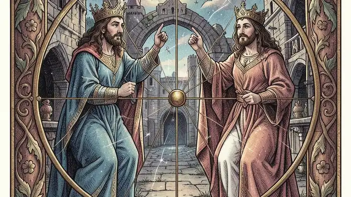 Колесо Фортуны карта года таро изображение колеса с символами