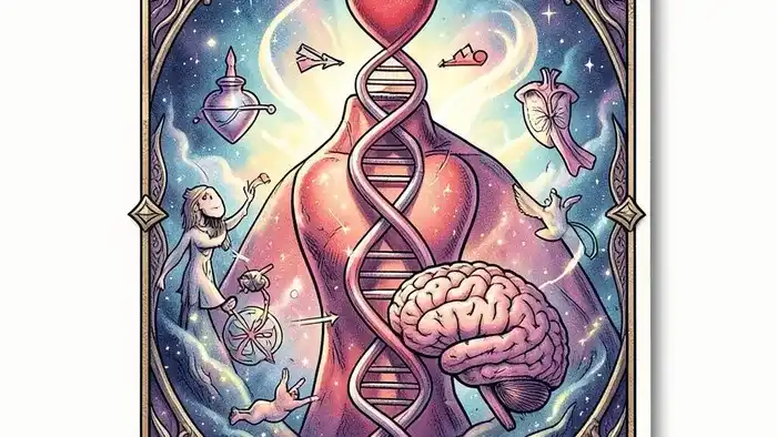 Колесо Фортуны на здоровье таро — иллюстрация карты с медицинскими символами