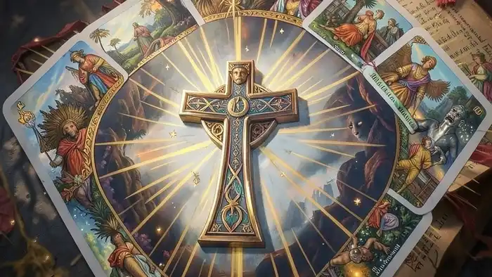 Комбинированные расклады Таро — Кельтский крест, Подкова и Звезда, объединённые в одну схему для глубокого чтения