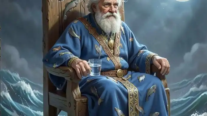 Король Кубков карта дня таро — изображение из колоды Уэйта-Смит