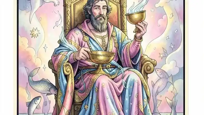 Король Кубков в таро – изображение карты с символикой воды и эмоциональной зрелости