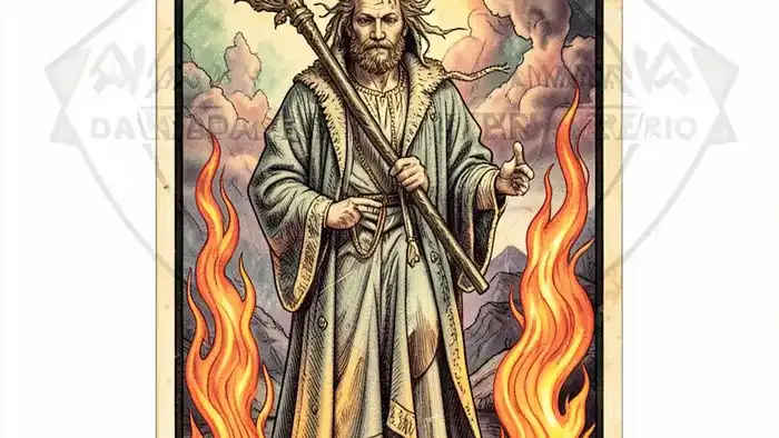 Король Жезлов предостережение таро изображение карты