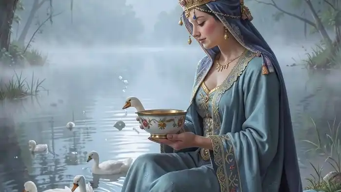 Королева Кубков Таро — символ глубокой интуиции и сострадания в водной стихии