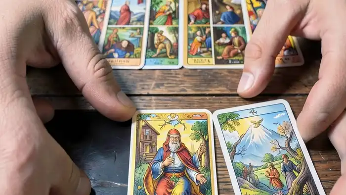 лучший расклад для начинающих — три карты прошлое настоящее будущее