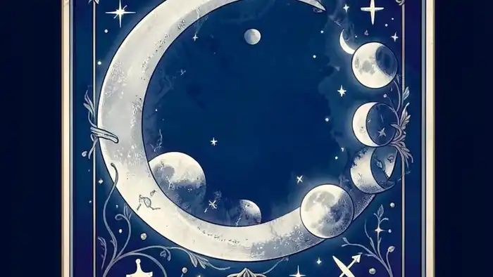Луна на здоровье таро – изображение карты Луны с лунными фазами