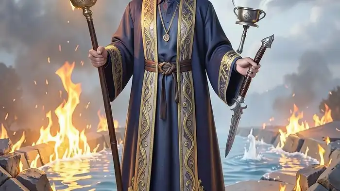 Маг карта года таро — архетип, соединяющий четыре стихии и символизирующий осознанную волю