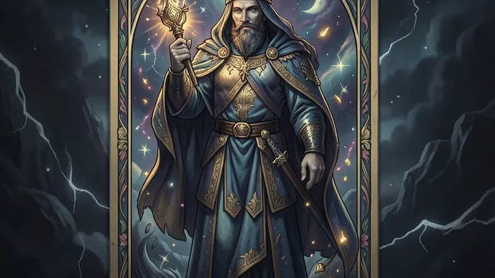 Паж Кубков Таро — молодая фигура с чашей и рыбой у водоёма, символ эмоциональных начал и творчества