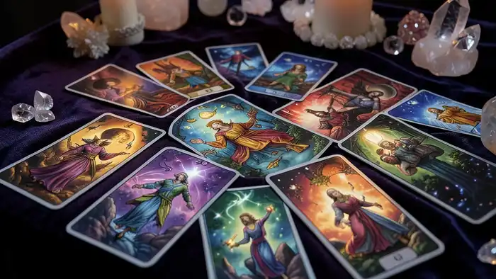 Паж Жезлов чувства таро — молодой человек с горящим жезлом, символ внутреннего огня и эмоционального импульса