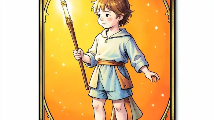 Паж Жезлов — изображение карты Таро, символизирующее начало и энергию