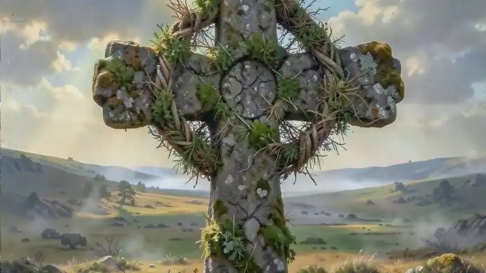 Происхождение кельтского креста — древний каменный символ с кругом, ассоциируемый с кельтской космологией и позже адаптированный в расклад Таро