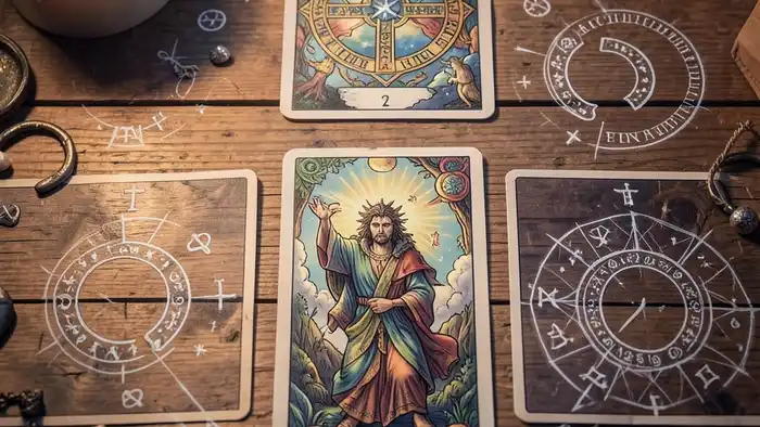 простые расклады таро иллюстрация раскладов на столе