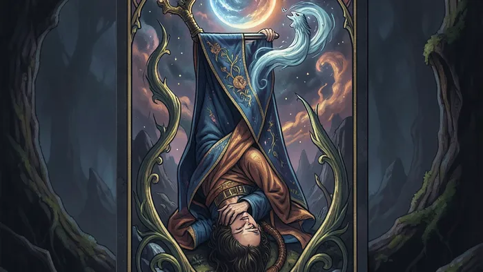 Пятерка Жезлов перевернутая Таро — жезлы, брошенные на землю, как символ прекращения борьбы и истощения