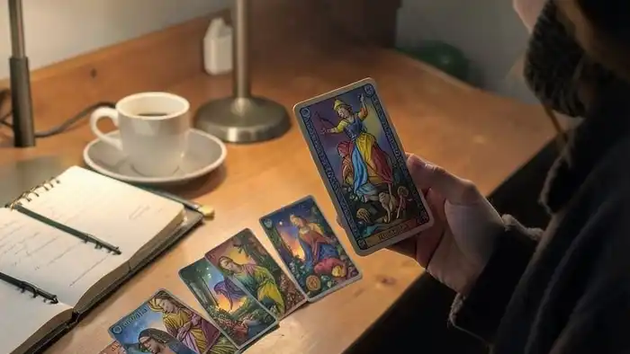 Расклад что на сердце — пять карт Таро, выложенных в ряд, символизирующие внутренние эмоциональные слои