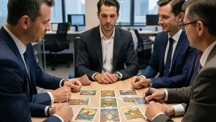 расклад для команды тимбилдинг изображение таро расклада в офисе