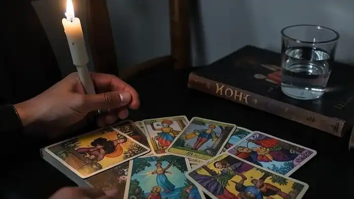 Расклад для коучинга таро: 9 карт, свеча, тишина и зеркало для внутренней работы