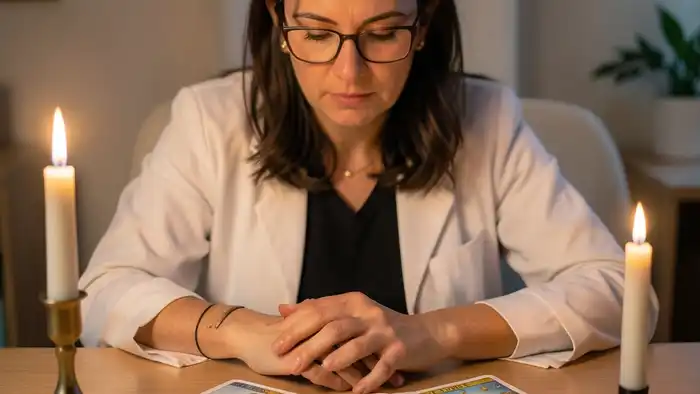 расклад для терапевтической сессии – изображение карты Таро на столе