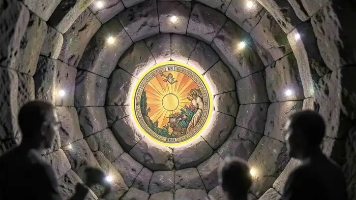 Расклад Лабиринт — схема из 12 позиций Таро, соединённых в лабиринт с символами архетипов