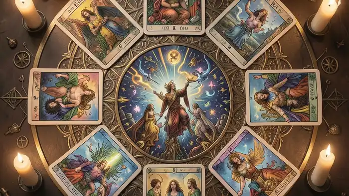 расклад мандала — визуальная схема расклада Таро в виде круга