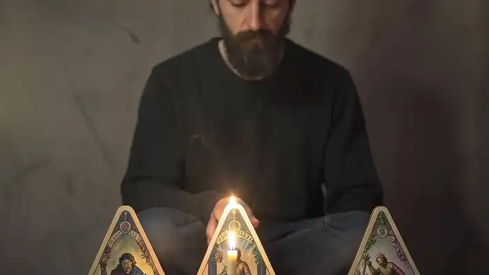 расклад на гармонизацию с 9 картами в форме треугольников