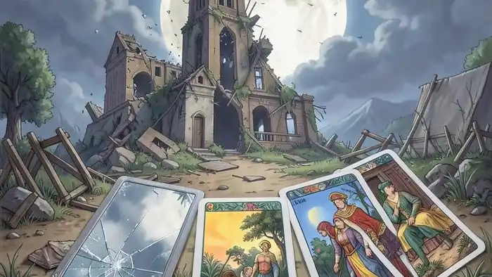 Расклад на испытание: семь карт Таро в позициях с символикой трансформации