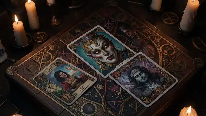 расклад на маску и истину — изображение расклада Таро