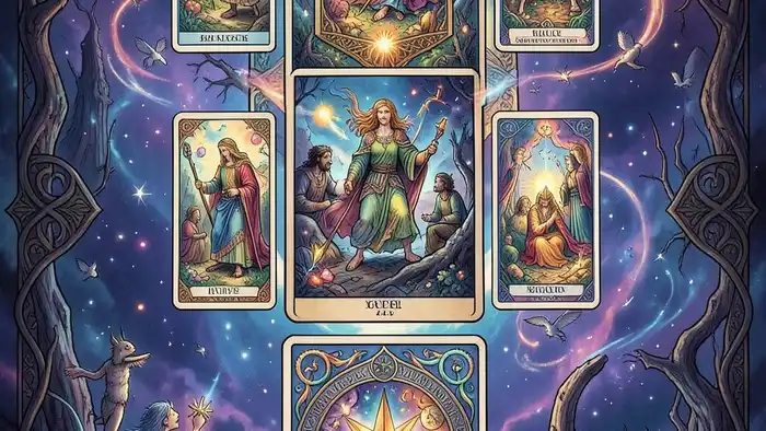 расклад на все сферы жизни, изображение расклада таро