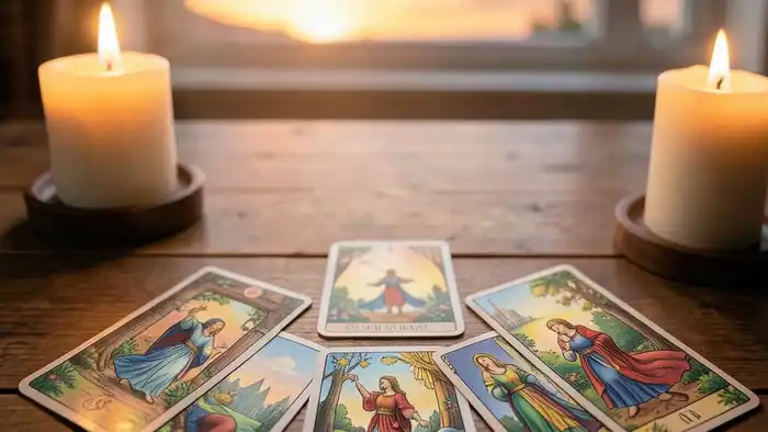 Расклад Таро «окно в будущее» на прощение – визуальная иллюстрация