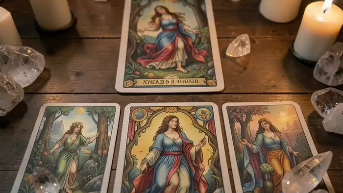 расклад он и она — таро на столе