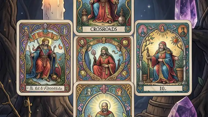 расклад перекресток – визуальное изображение расклада Таро