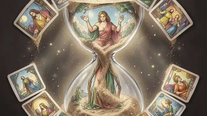 расклад песочные часы иллюстрация