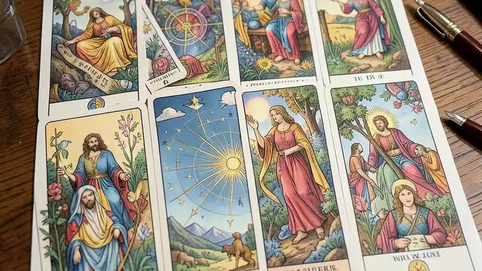 расклад по дате рождения – карта Таро с астрологическими символами