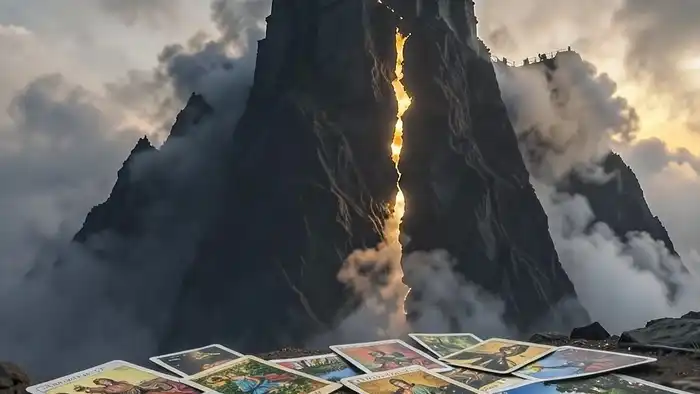 Расклад предсказал плохое — башня в таро и золотой свет через разлом