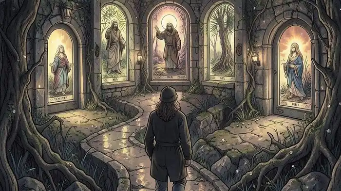 Расклад Путь — схема семи позиций Таро, показывающая душевную траекторию человека