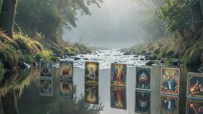 Расклад Река Жизни — схема Таро с 10 картами в виде течения реки