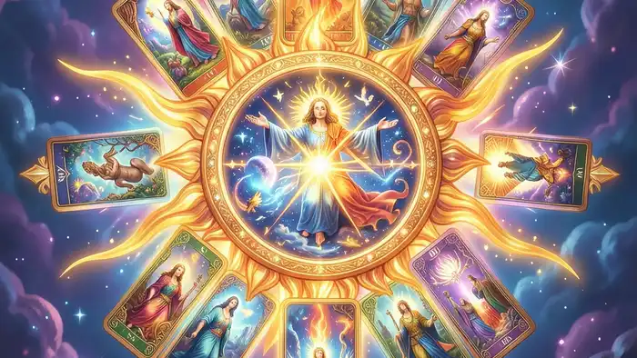 расклад солнце — изображение расклада в виде солнца