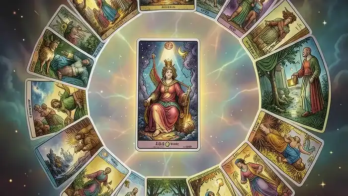 расклад спираль — изображение расклада Таро в виде спирали