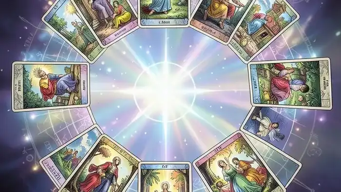 расклад Таро 12 домов – визуальное изображение